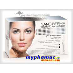 Tinh Chất Serum Làm trắng và tái tạo da-NANODERMA WTT 10-WHITENING TRANSFORM AMPOULES