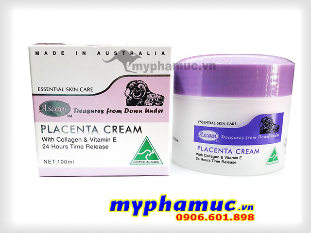 Kem Nhau Thai Cừu Ascool Placenta Cream 100ml
