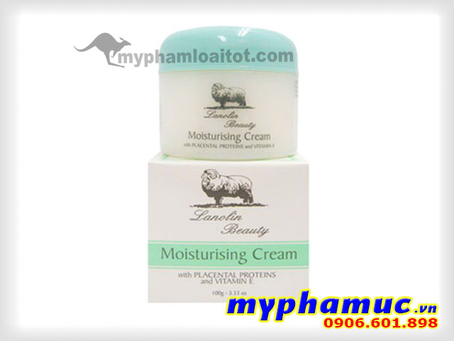 Kem nhau thai cừu Lanolin Beauty Moisturising Cream 100g