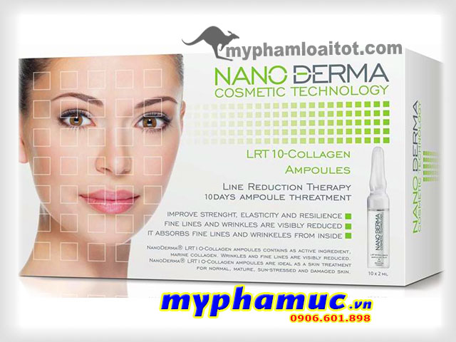 Tinh Chất Serum Trị Nhăn LRT10 Chống Lão Hóa-NANO DERMA LRT10-COLLAGEN AMPOULES