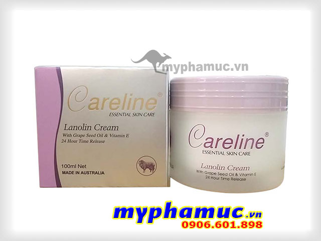 Kem nhau thau Cừu Careline Lanolin Cream 100ml