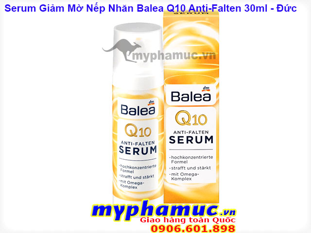 Serum Giảm Mờ Nếp Nhăn Làm Mịn Da Balea Q10 Anti-Falten 30ml | Date 04.23